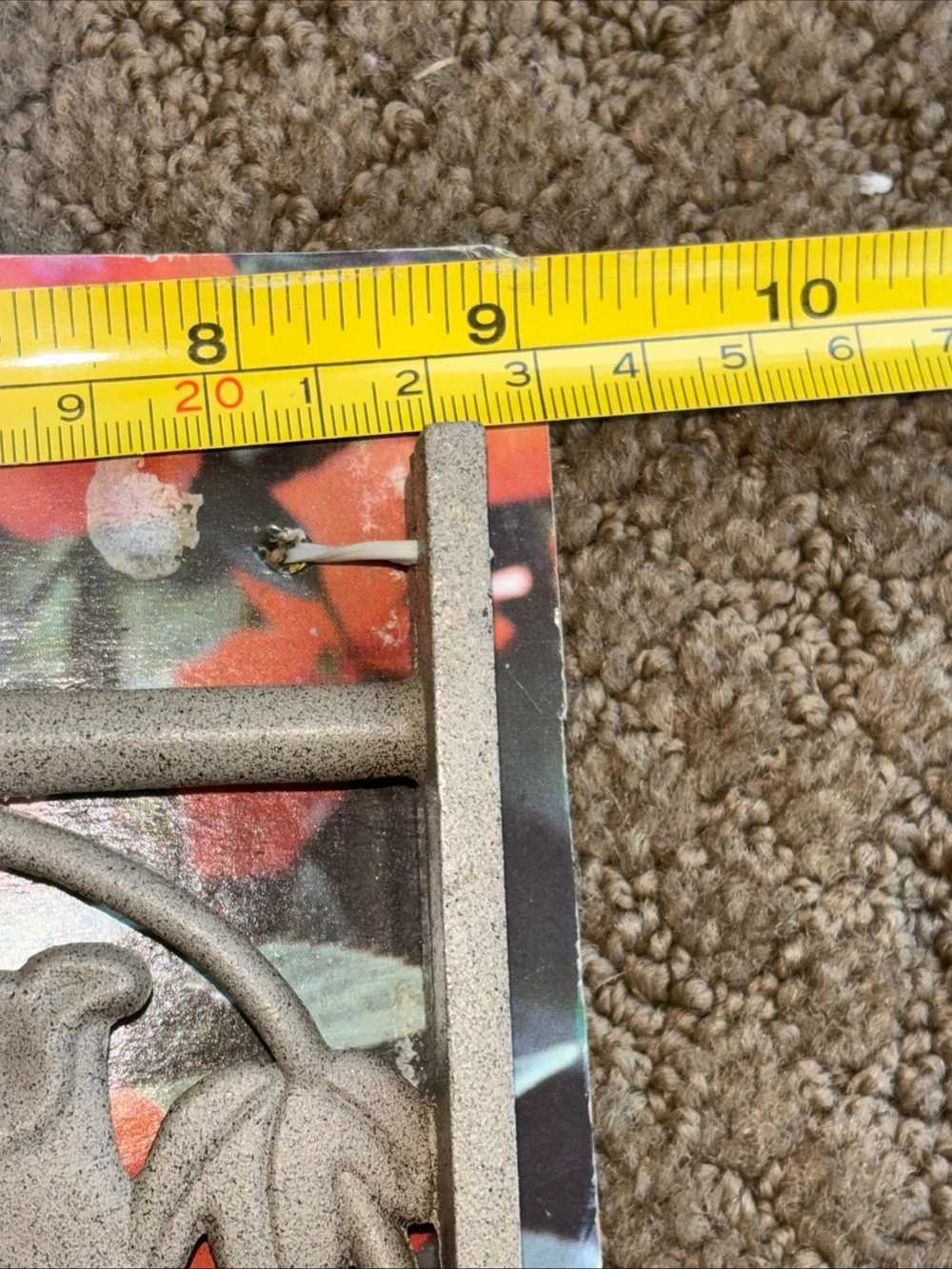 Vintage Brown Hummingbird Hanging Plant Bracket new cast aluminum